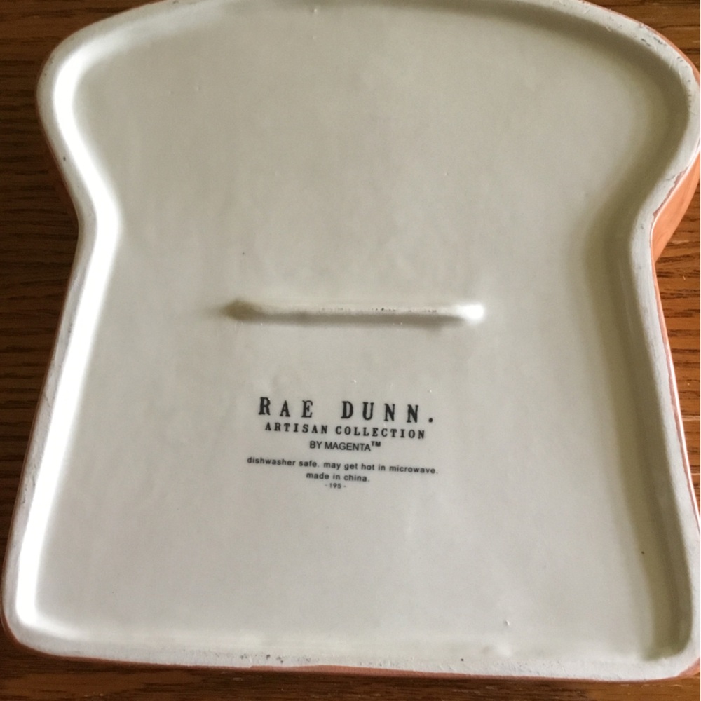 Rae Dunn Ceramic Toast Breakfast Brunch Platter Dish Plate Home Decor